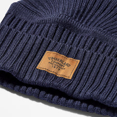 Gulf Beach Ribbed Beanie for Men in Navy Timberland Outlet
