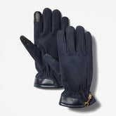 Winter Hill Leather Gloves for Men in Navy Timberland On Sale