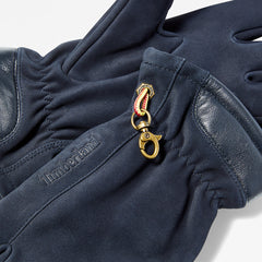 Winter Hill Leather Gloves for Men in Navy Timberland On Sale