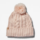 Autumn Woods Cable Beanie for Women in Light Pink Timberland Sale