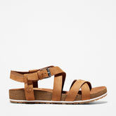 Malibu Waves Ankle Strap Sandal for Women in Brown Timberland For Sale