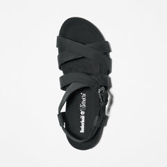 Malibu Waves Ankle Strap Sandal for Women in Black Timberland Outlet