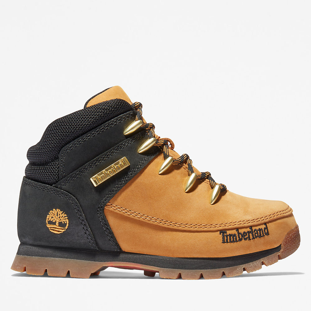 Euro Sprint Mid Hiker for Youth in Yellow/Black Timberland Outlet