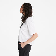Cropped Logo T-Shirt for Women in White Timberland Sale