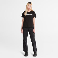 Logo T-Shirt for Women in Black Timberland Discount
