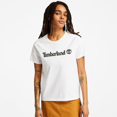 Logo T-Shirt for Women in White Timberland US