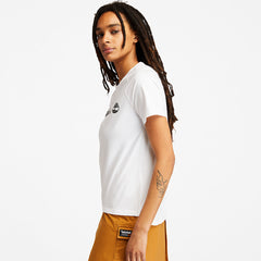 Logo T-Shirt for Women in White Timberland US
