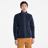 Sherpa Fleece Jacket for Men in Navy Timberland For Sale