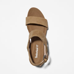Capri Sunset Wedge Sandal for Women in Greige Timberland On Sale
