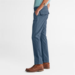 Sargent Lake Stretch Chinos for Men in Blue Timberland On Sale