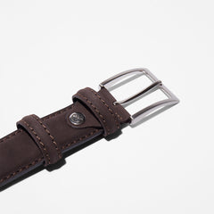 Nubuck Leather Belt for Men in Brown Timberland On Sale