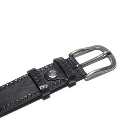 Embossed Leather Belt for Men in Black Timberland Online