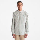 Seersucker Gingham Shirt for Men in Pink Timberland For Sale