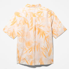 Organic Cotton Resort Shirt for Men in White Timberland Outlet