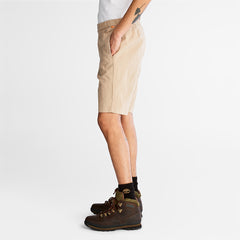 Cotton and Linen-Blend Shorts for Men in Beige Timberland For Sale