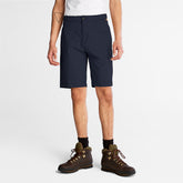 Cotton and Linen-Blend Shorts for Men in Navy Timberland Outlet