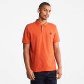 Millers River Pique Polo Shirt for Men in Orange Timberland Outlet