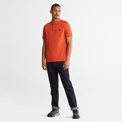 Millers River Pique Polo Shirt for Men in Orange Timberland Outlet