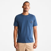 Eco-Ready Supima® Cotton TimberFresh™ T-Shirt for Men in Blue Timberland Sale