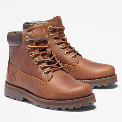 Courma 6 Inch Side-Zip Boot for Youth in Brown Timberland US