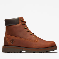Courma Kid 6 Inch Side-zip Boot for Junior in Brown Timberland For Sale