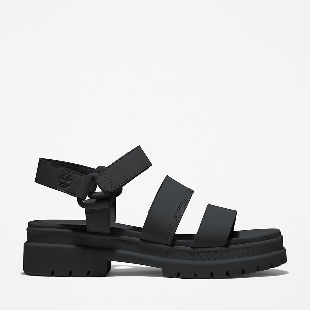 London Vibe Ankle-Strap Sandal for Women in Black Timberland Discount