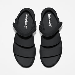 London Vibe Ankle-Strap Sandal for Women in Black Timberland Discount