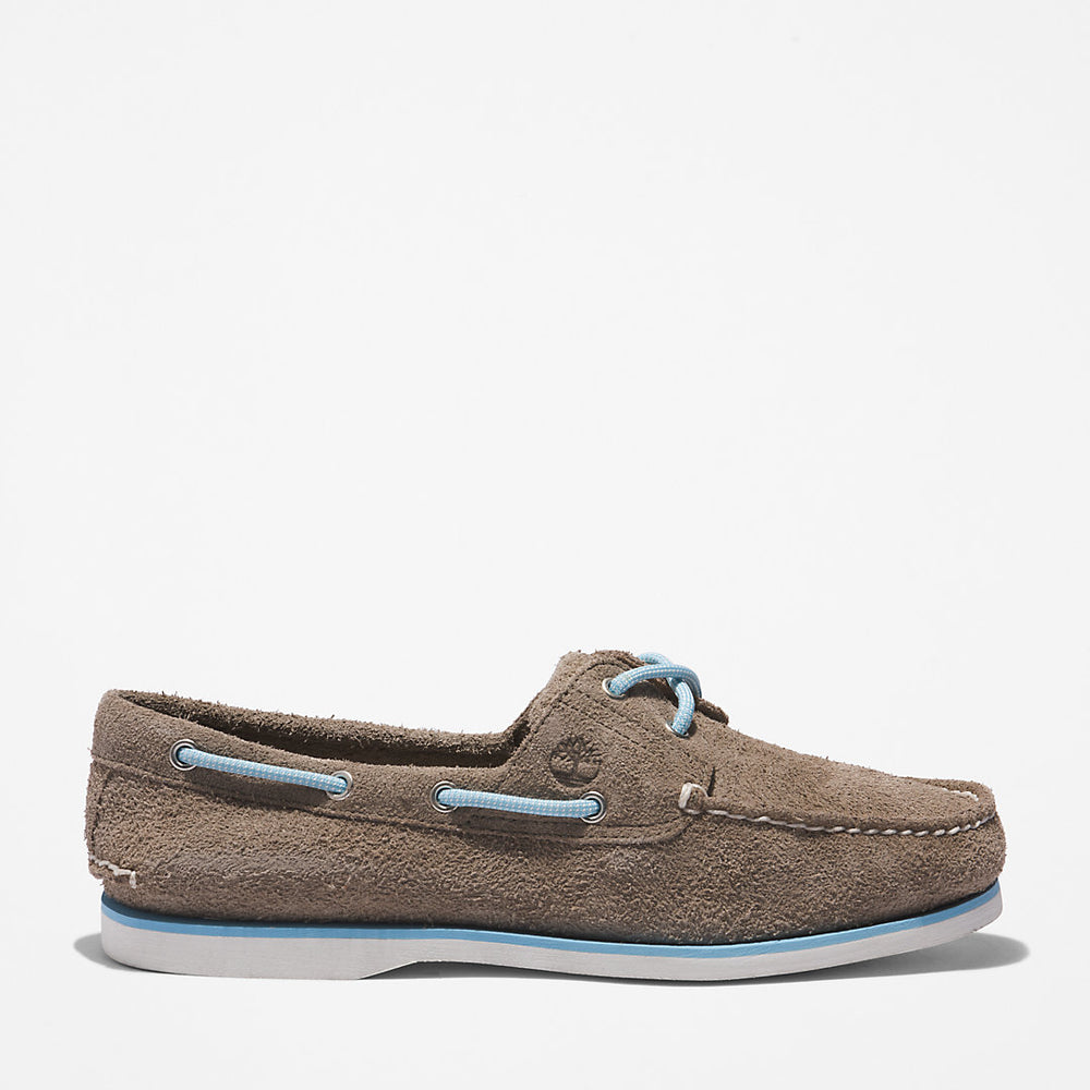 Timberland® 2-Eye Classic Boat Shoe for Men in Medium Grey Timberland Outlet