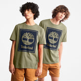 Tree Logo T-Shirt for All Gender in Green Timberland Outlet