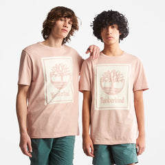 Tree Logo T-Shirt for All Gender in Pink Timberland Discount