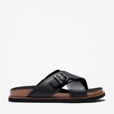Amalfi Vibes Cross Slide Sandal for Men in Black Timberland Sale