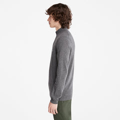 Cohas Brook Zip-neck Sweater for Men in Dark Grey Timberland On Sale