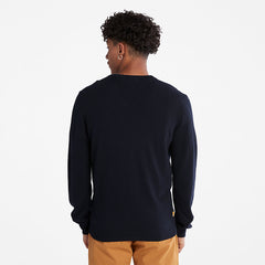 Cohas Brook V-Neck Sweater for Men in Navy Timberland For Sale