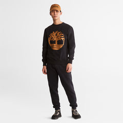 Timberland® Tree-Logo Sweatshirt for Men in Black Timberland Discount