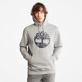 Core Tree Logo Hoodie for Men in Grey Timberland For Sale
