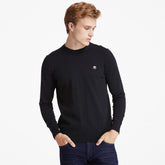 Williams River Organic Cotton Sweater for Men in Black Timberland For Sale