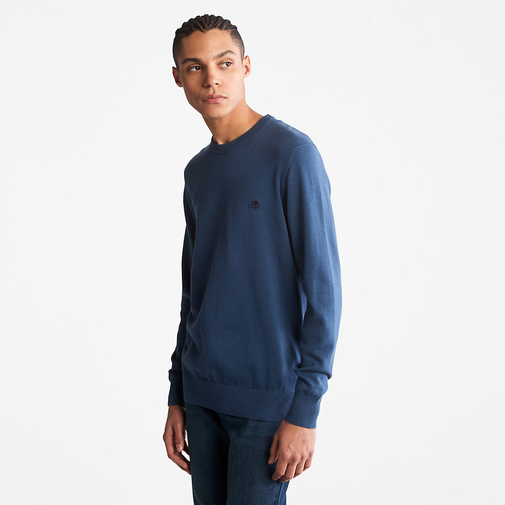 Williams River Organic Cotton Sweater for Men in Blue Timberland Online