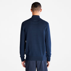 Williams River Full-Zip Sweater for Men in Navy Timberland Discount