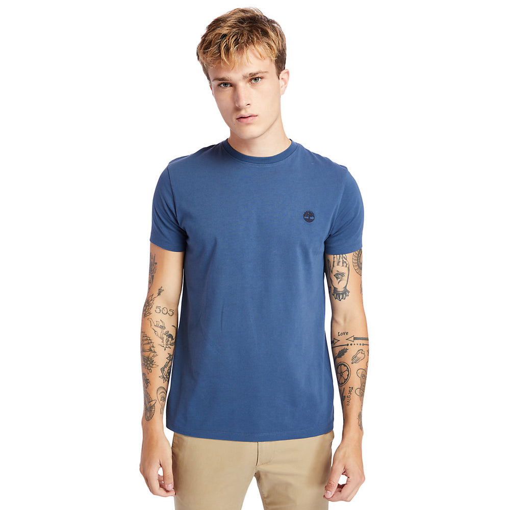 Dunstan River Crew Tee for Men in Navy Timberland Online