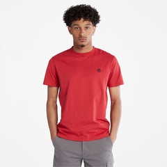 Dunstan River Crew T-Shirt for Men in Red Timberland Discount