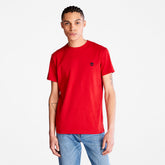 Dunstan River Crew Tee for Men in Red Timberland Sale