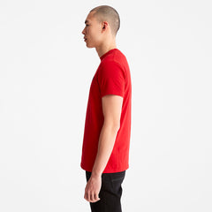 Dunstan River Crew Tee for Men in Red Timberland Sale