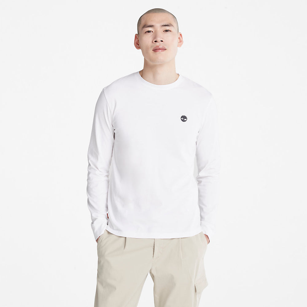 Dunstan River LS T-Shirt for Men in White Timberland On Sale