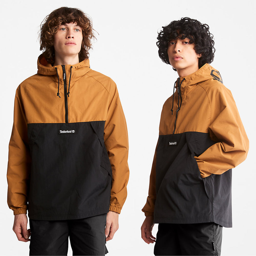 Pullover Windbreaker Jacket for All Gender in Yellow Timberland Sale