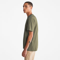 Kennebec River Tree Logo T-shirt for Men in Dark Green Timberland Discount