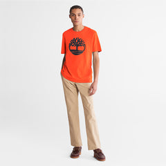 Kennebec River Tree-Logo T-Shirt for Men in Green Timberland For Sale