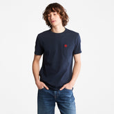 Dunstan River Pocket T-shirt for Men in Navy Timberland For Sale