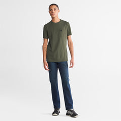 Dunstan River Pocket T-shirt for Men in Green Timberland Outlet