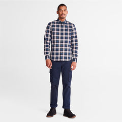 Eastham River Tartan Shirt for Men in Light Grey Timberland Discount