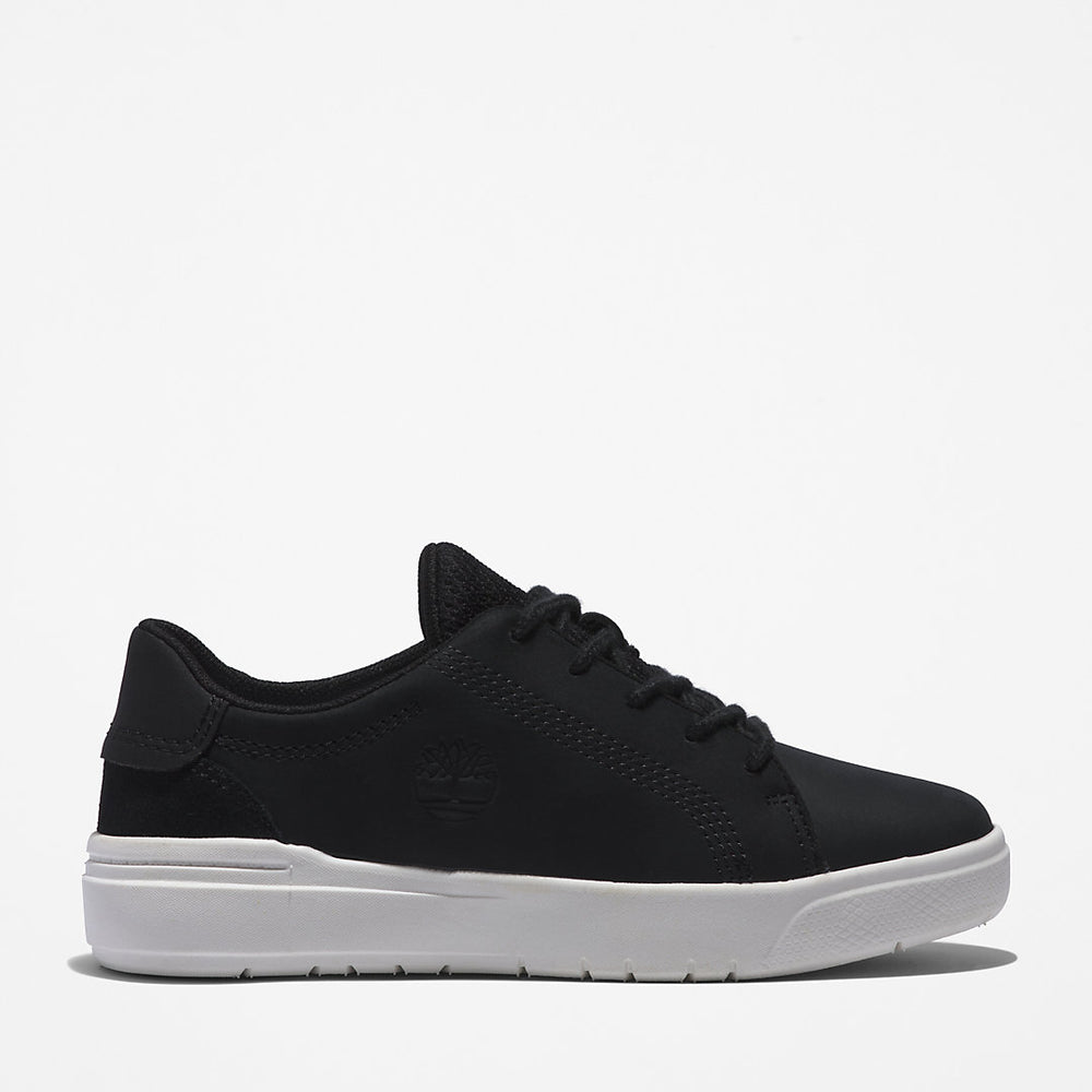 Seneca Bay Leather Trainer for Kids in Black Timberland Sale